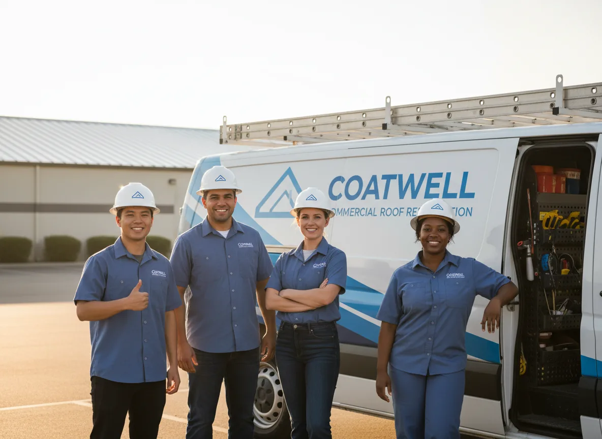 Commercial roof coating company in Basom, NY